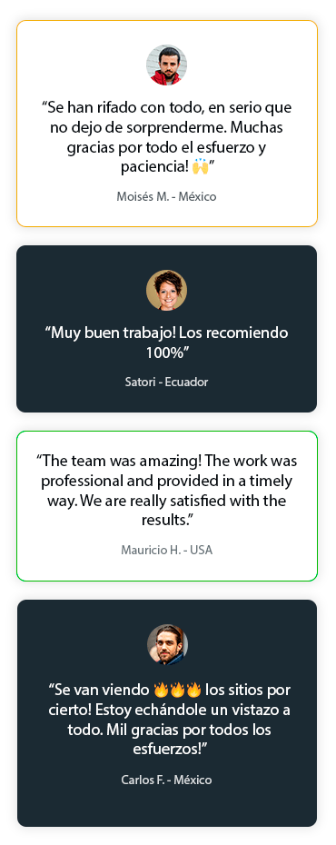 Reseñas de nuestros clientes