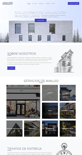 Desarrollo de sitio web informativo para vender servicios
