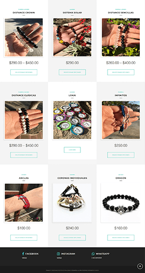 Desarrollo profesional de tienda en línea para venta de joyería