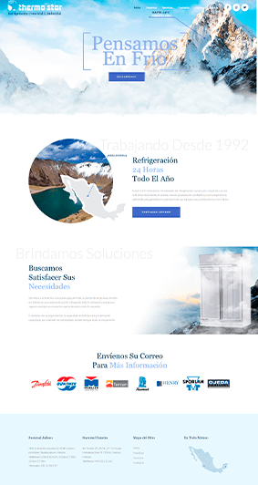 Creación de tienda online para empresa fabricante de refrijeradores industriales